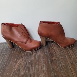 Almost new Lucky brand leather booties, size 10